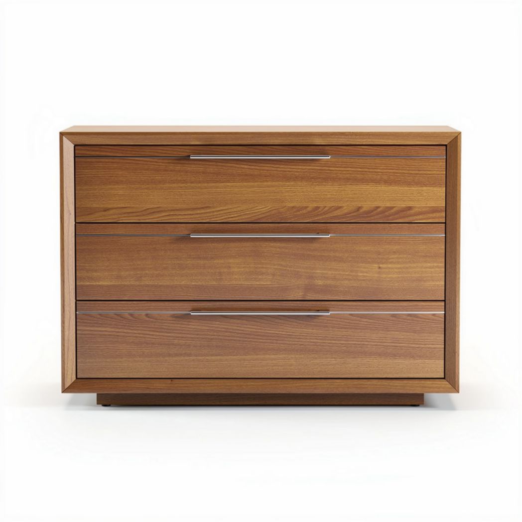 Kommode mit drei Schubladen aus Holz in braun 80 x 40 x 70cm